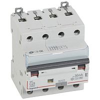 Выключатель автоматический дифференциальный DX3 4п 25А C 30мА тип HPI | код. 411246 |  Legrand 